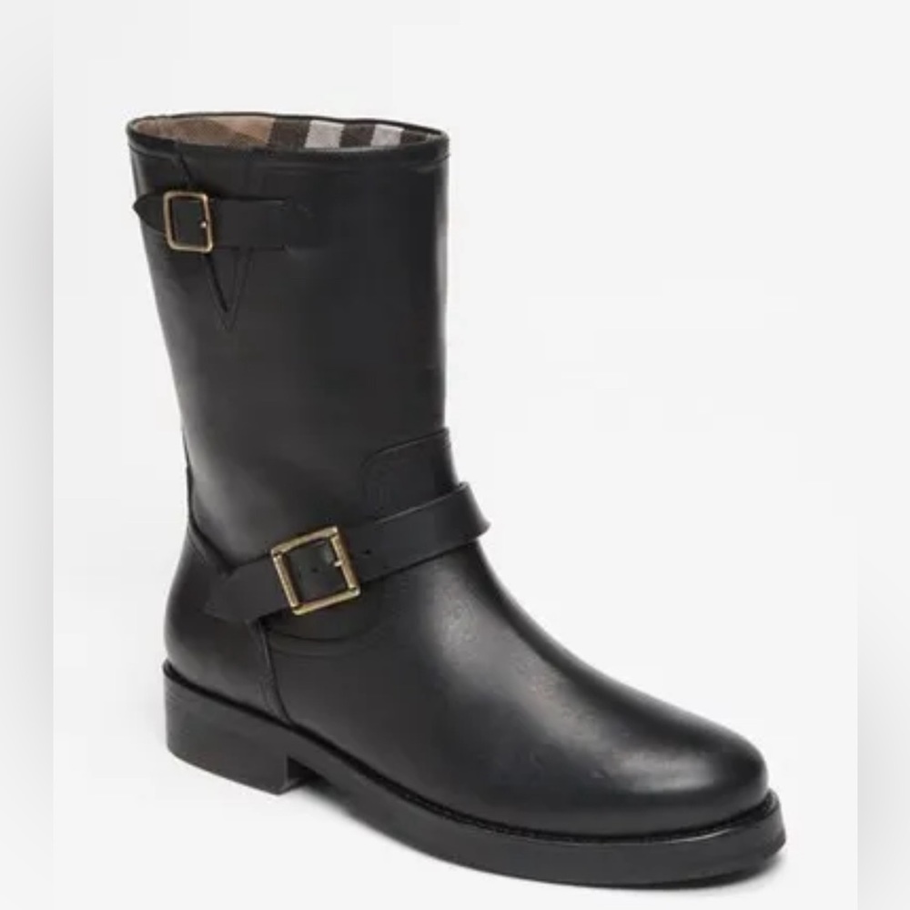 Burberry Black Combat Boots
